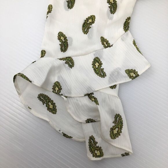 Vince Camuto Flutter Cuff Paisley Blouse (B15) - Picture 7 of 8